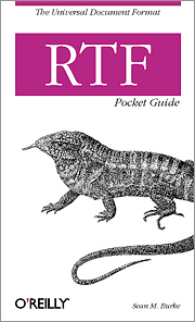 The cover of the first edition "RTF Pocket Guide" The cover of the first edition "RTF Pocket Guide"